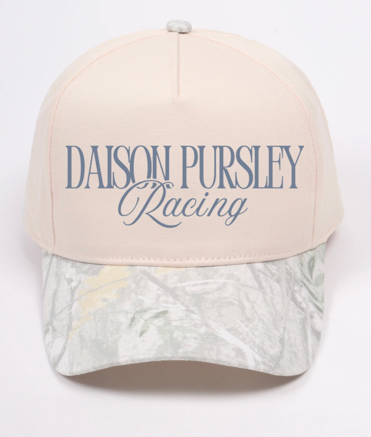 White Camo + Cream Hat