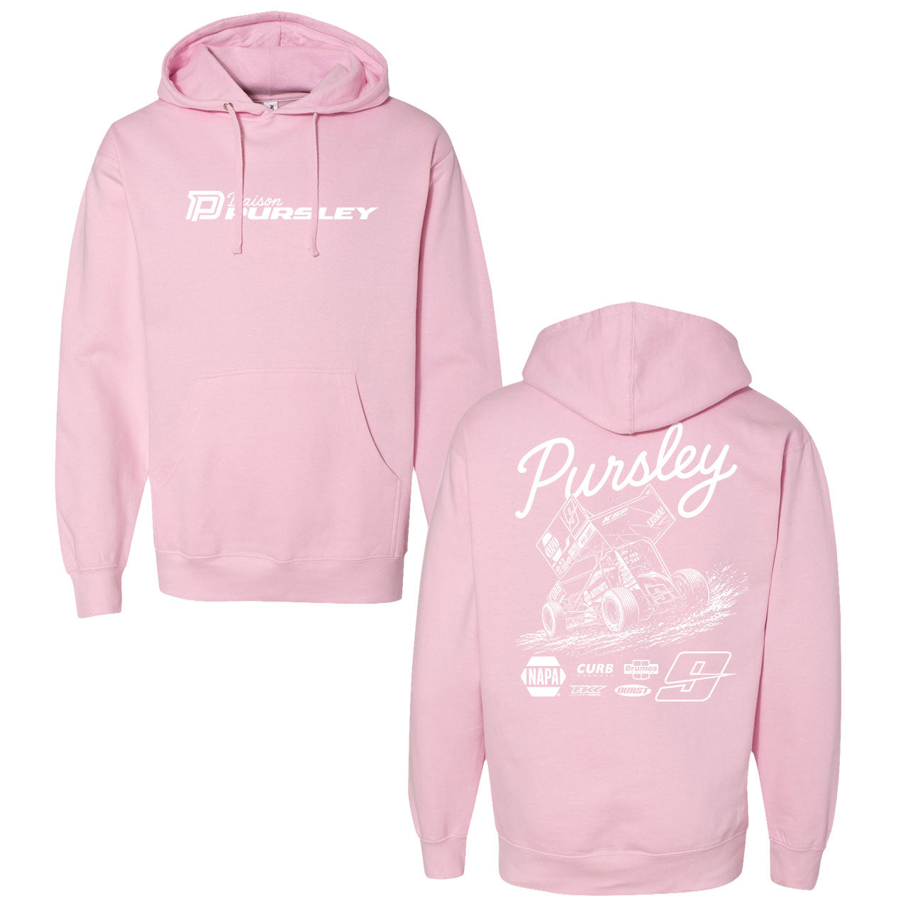 Carving The Line Hoodie- Light Pink
