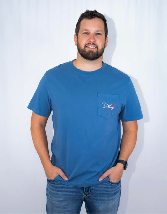 Blue Adventure Triumph Pocket Tee