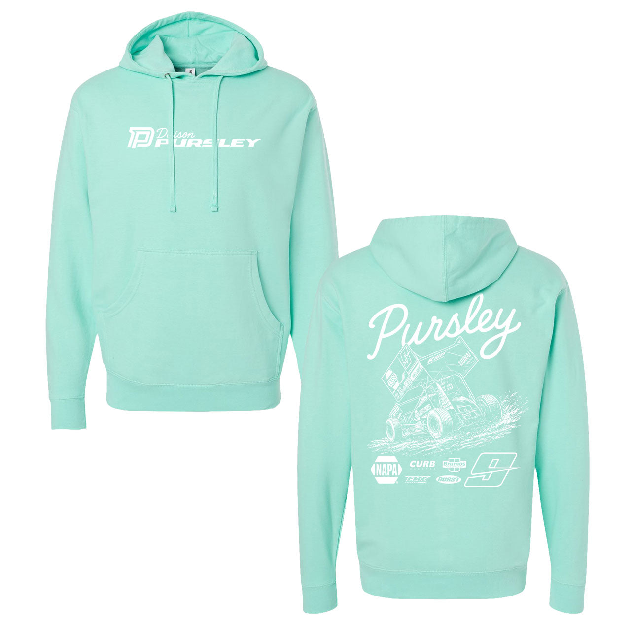 Carving The Line Hoodie- Mint