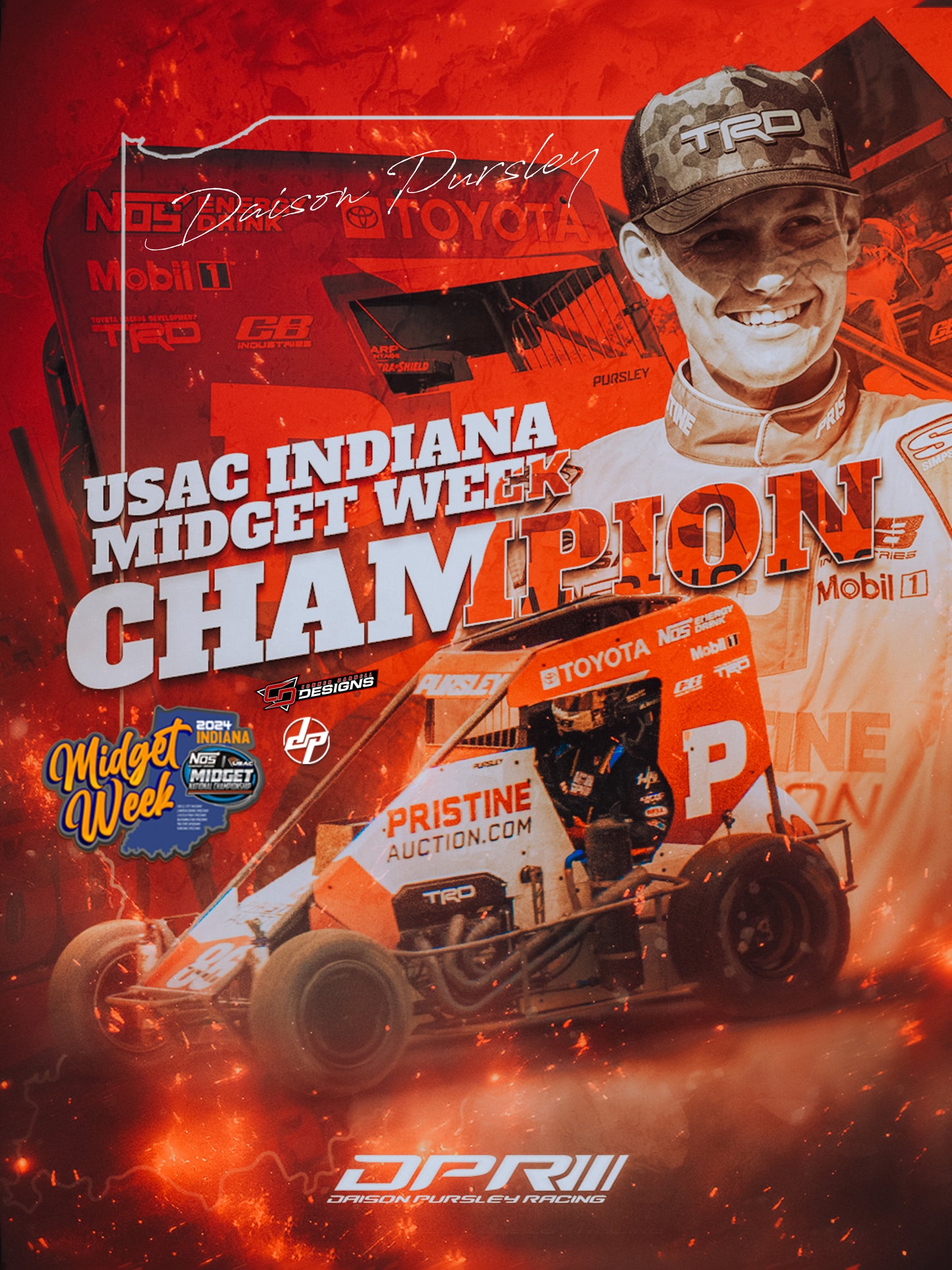 2024 Midget Week Champion Poster