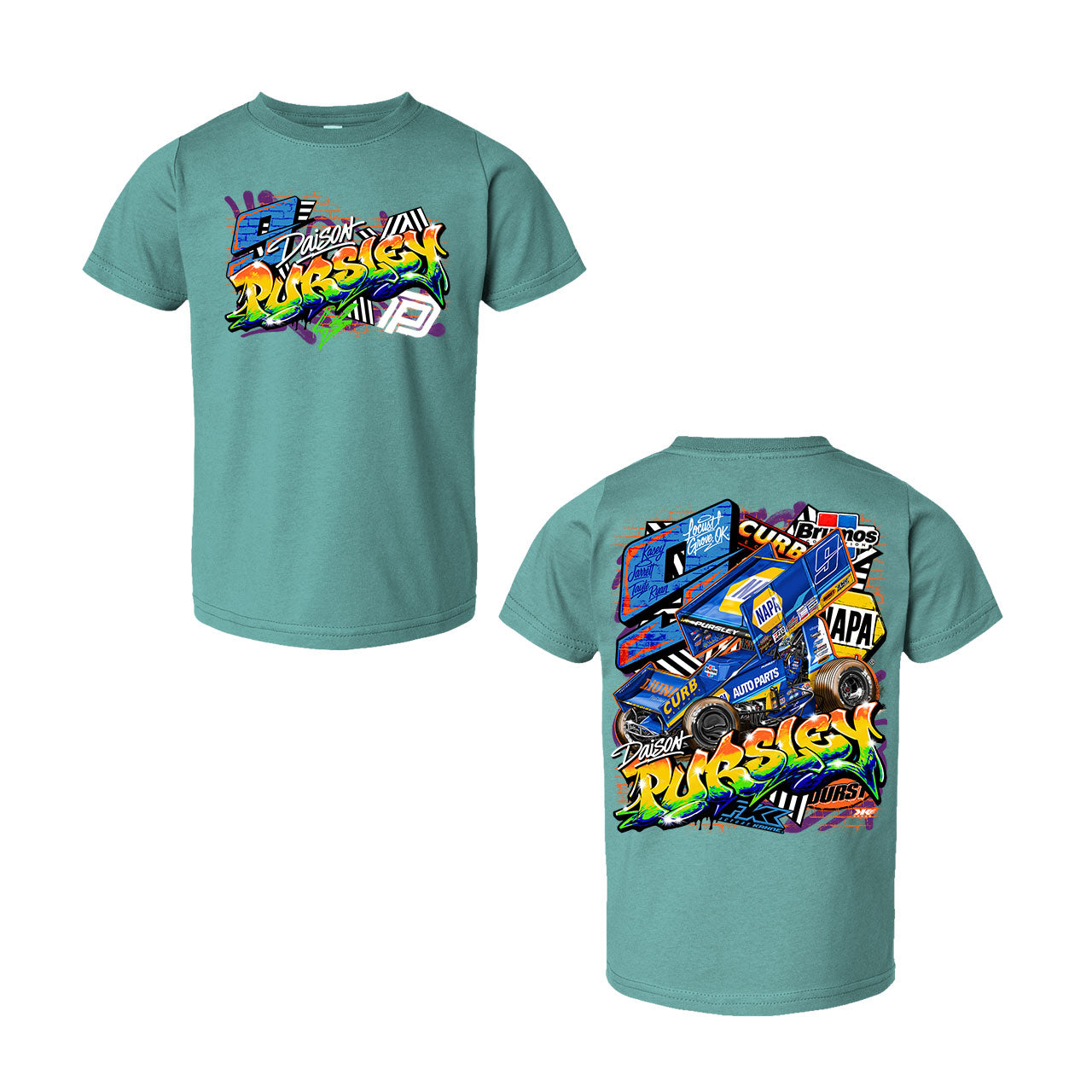 Graffiti Heat Toddler/ Youth T-Shirt- Seafoam