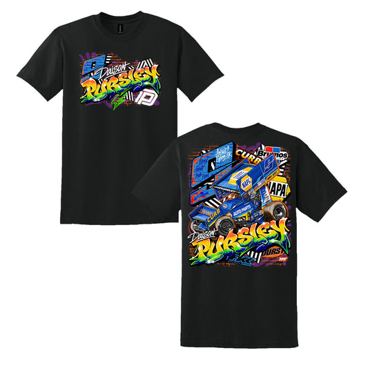 Graffiti Heat T-Shirt- Black